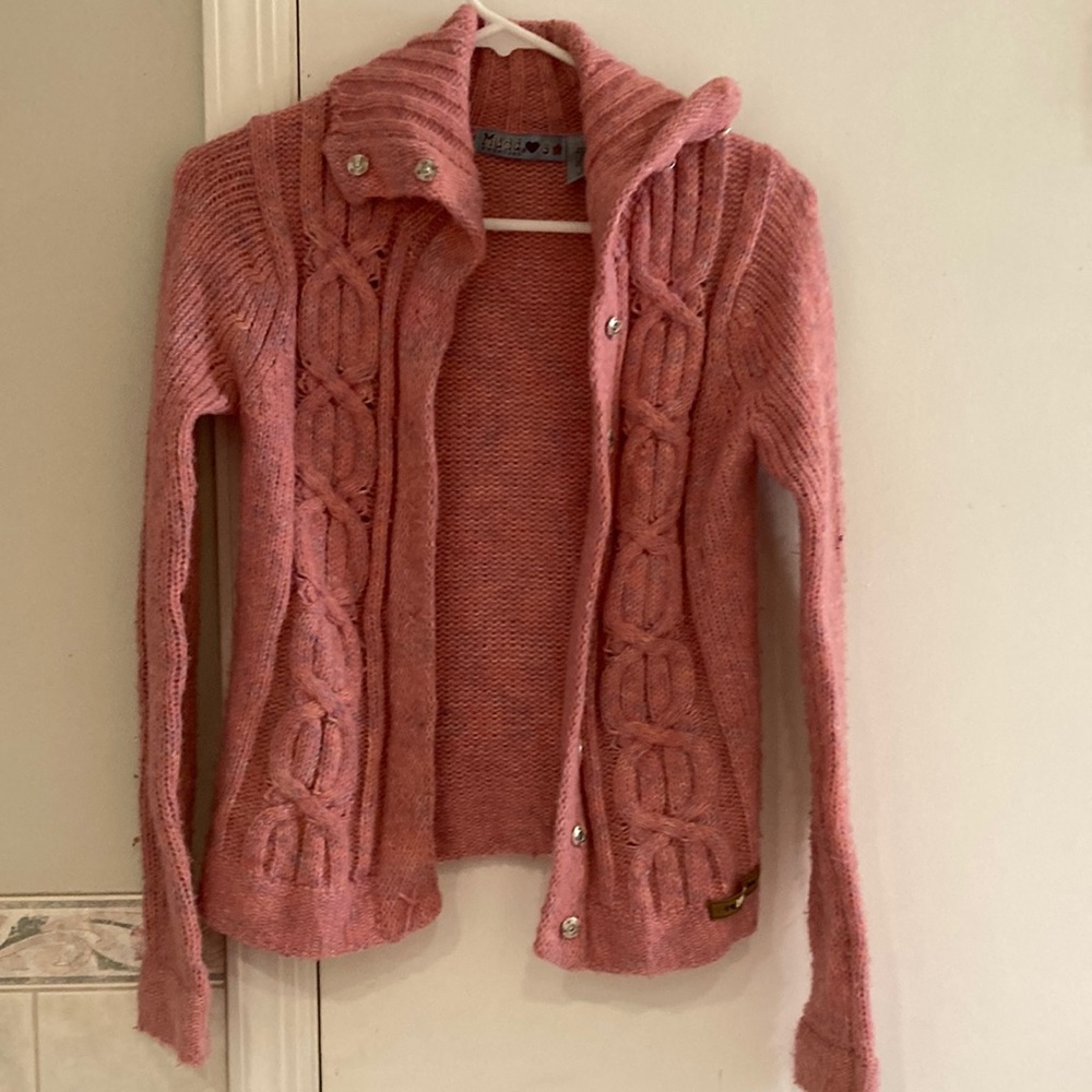 Juniors Mudd Button Down Sweater